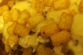 Mushroom and Swiss Tater Tot Casserole