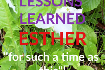 Esther: for such a time as this