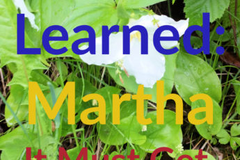 Martha, it must get done