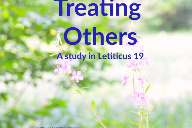 Treating Others, Lev. 19